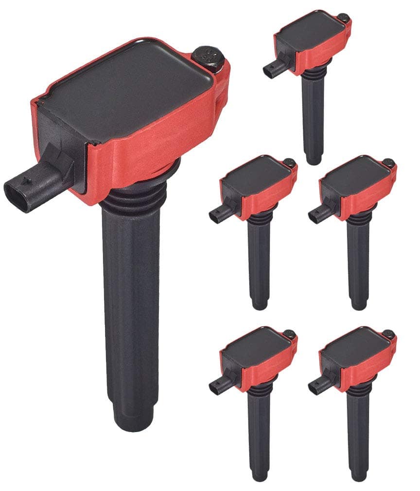 Set de 6 Bobinas de Encendido Rojas 3.6L V6 2011-2020
