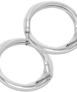 Paquete de 2 Cables de Guitarra Seismic Audio SAGC10R-White