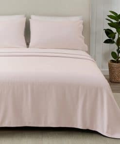 Juego de sábanas de franela Great Bay Home tamaño -Rosa Blus