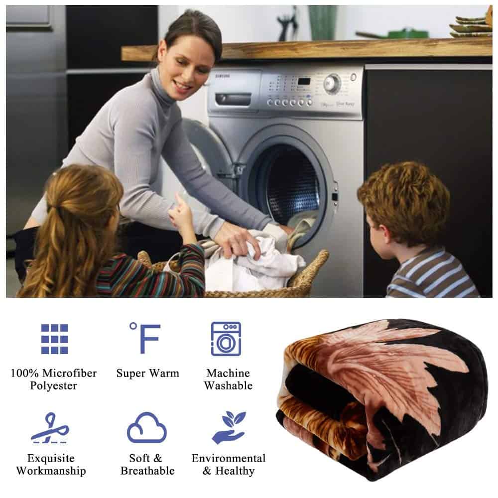 JML Manta de Felpa Suave, Manta de Peluche Tamaño King 85" - Imagen 7