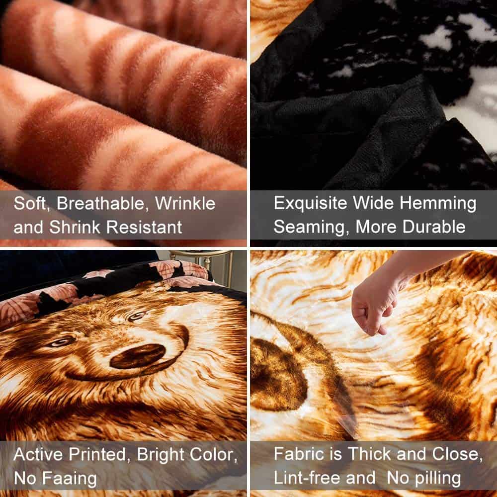 JML Manta de Felpa Suave, Manta de Peluche Tamaño King 85" - Imagen 5