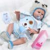 Muñeco Bebé Renacido de Cuerpo Completo de Silicona de 20"