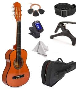 Guitarra de Madera de 30" con Estuche y Accesorios para