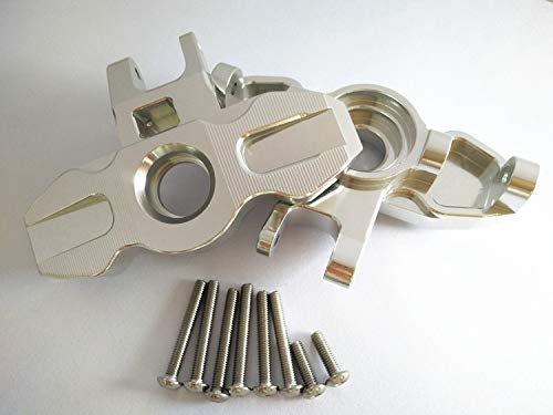 2PCS CNC Aluminum Axle Carriers Front -Plateado - Imagen 4