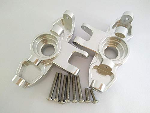 2PCS CNC Aluminum Axle Carriers Front -Plateado - Imagen 3