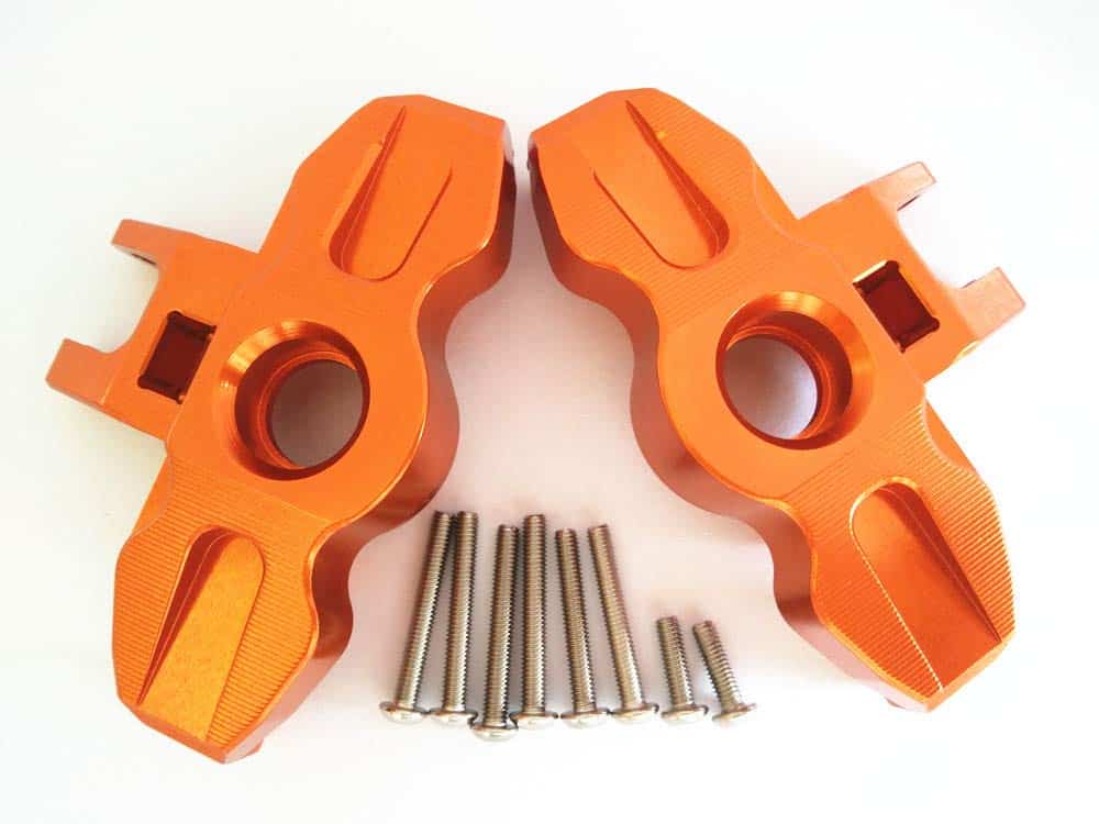 2PCS CNC Aluminum Axle Carriers Front -Naranja - Imagen 3