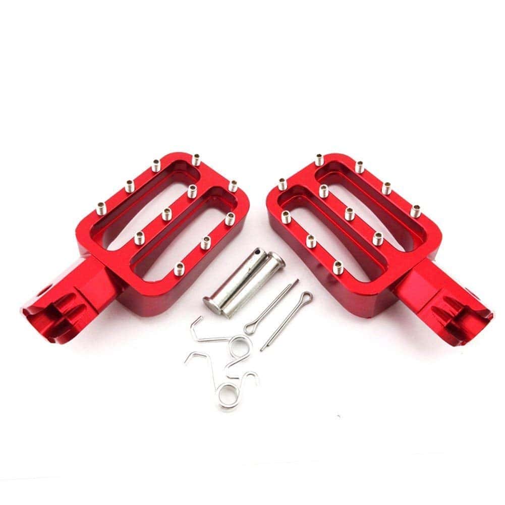 Nuevos Reposapiés de Aluminio Rojo CNC para Motocicleta - Imagen 5