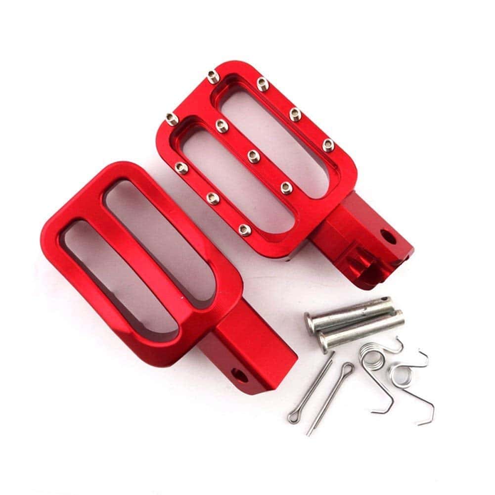 Nuevos Reposapiés de Aluminio Rojo CNC para Motocicleta - Imagen 3