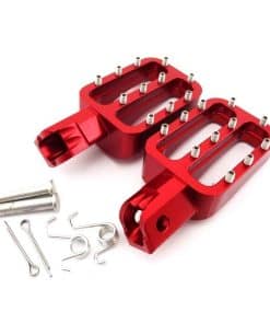Nuevos Reposapiés de Aluminio Rojo CNC para Motocicleta