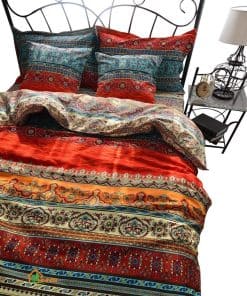 HNNSI Funda de Edredón de Boho de Algodón Cepillado 100%