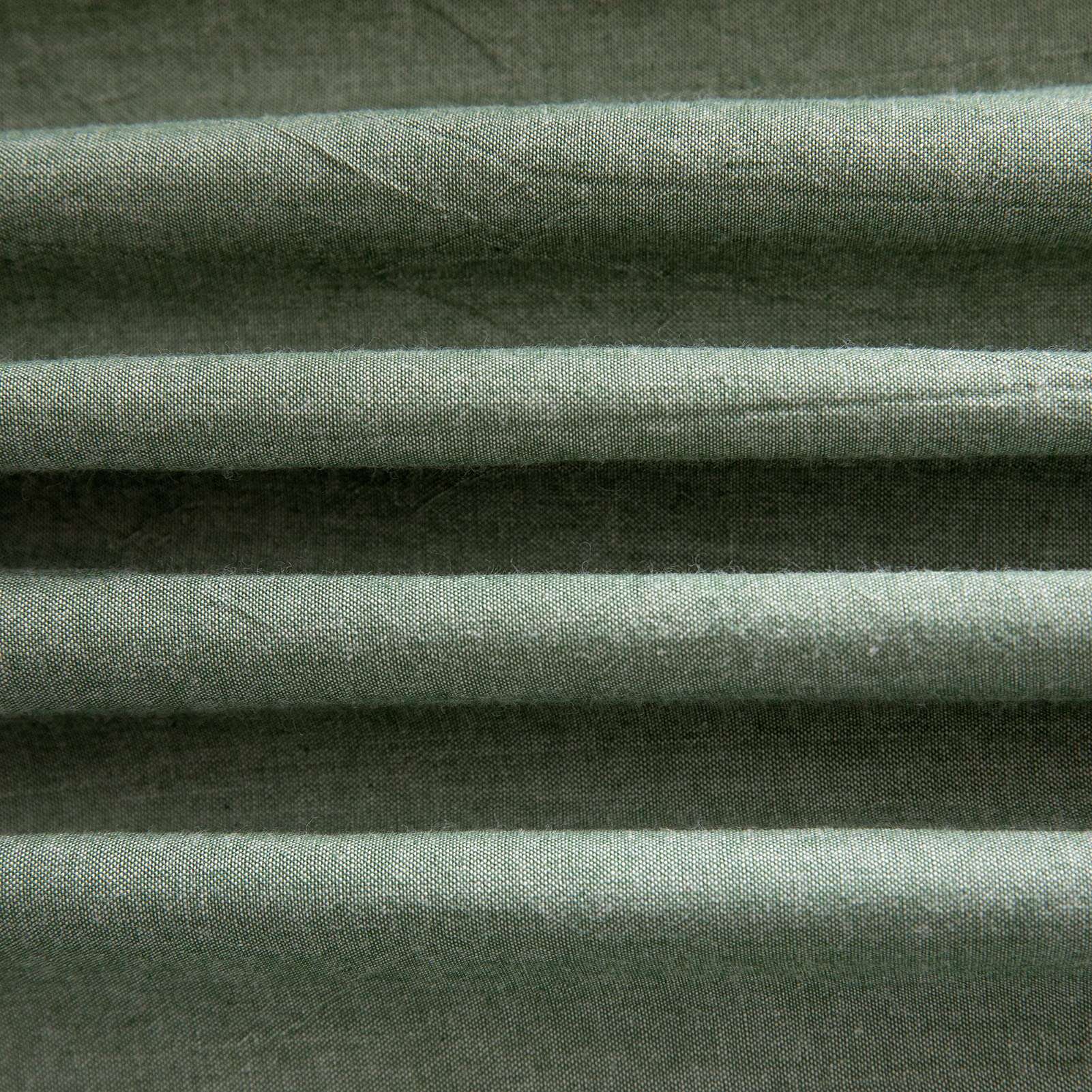 Set de Cubierta de Edredón Verde Queen, 100% Algodón Lavado - Imagen 8