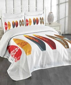 Edredón Lunarable Surfboard, Tablas Patrones Hawaianos y