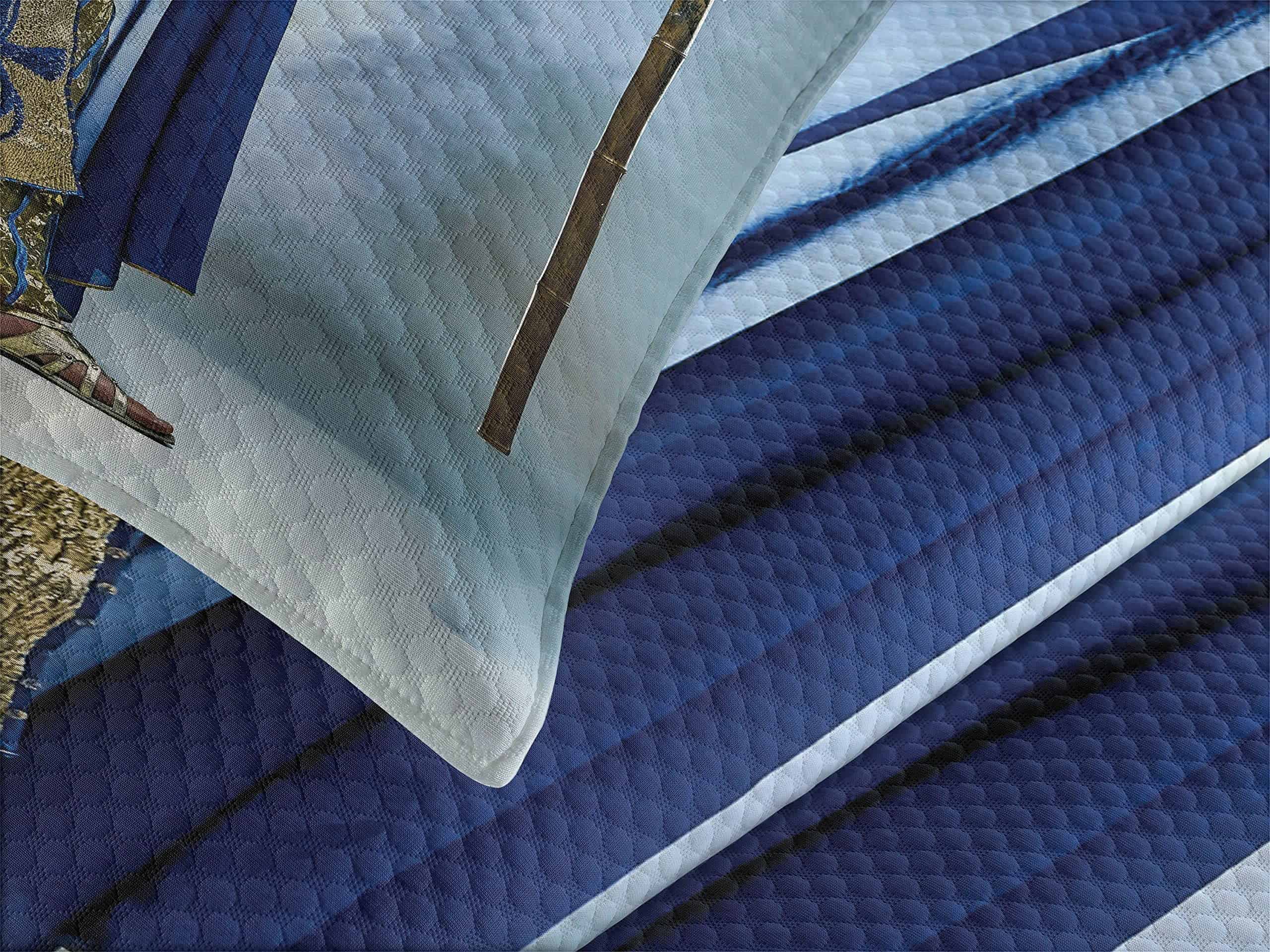 Colcha Decorativa 3 Piezas Estampado Egipcio Lunarable, - Imagen 4