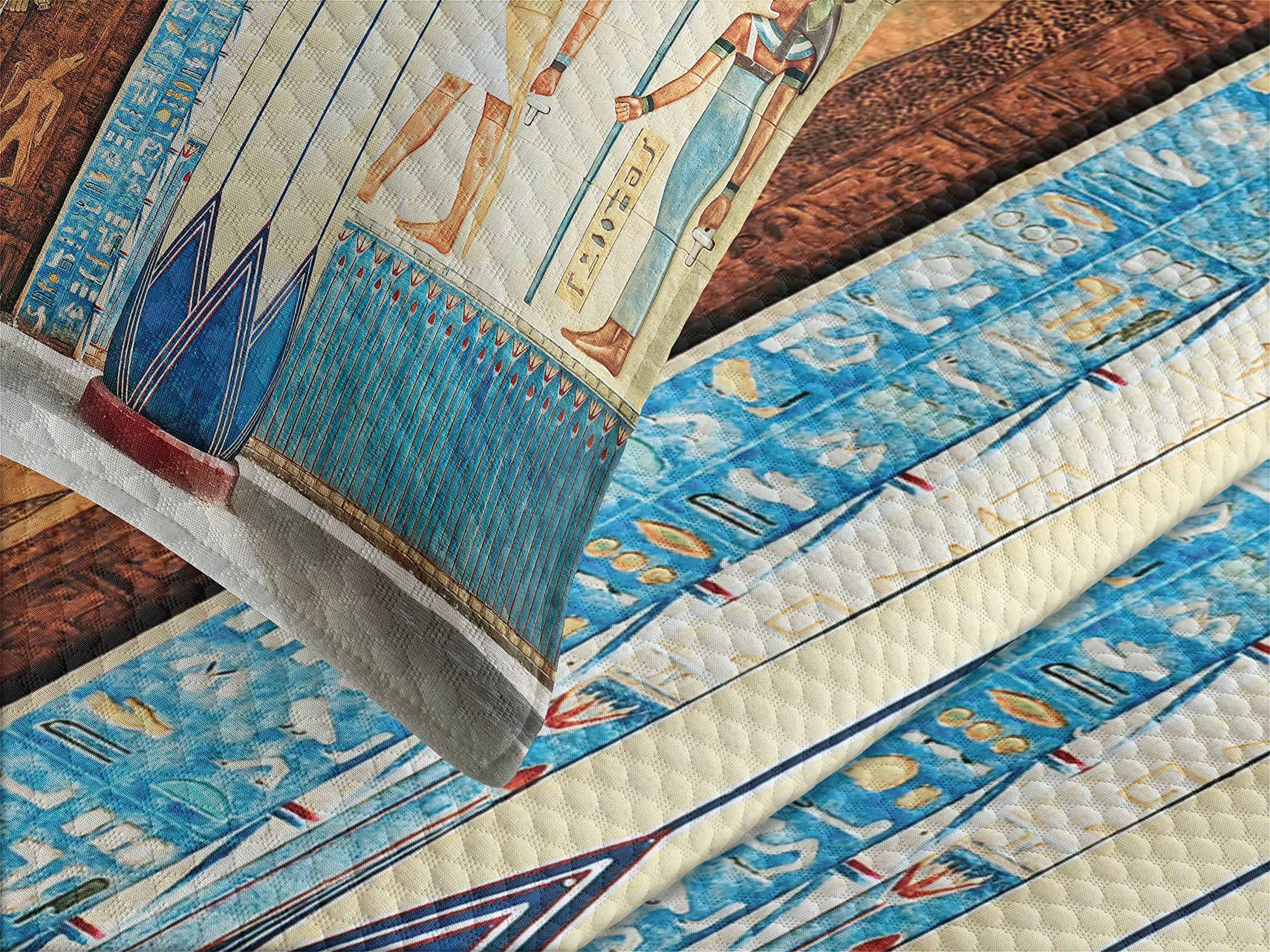 Colcha Decorativa con Estampado Egipcio de Lunarable, - Imagen 4