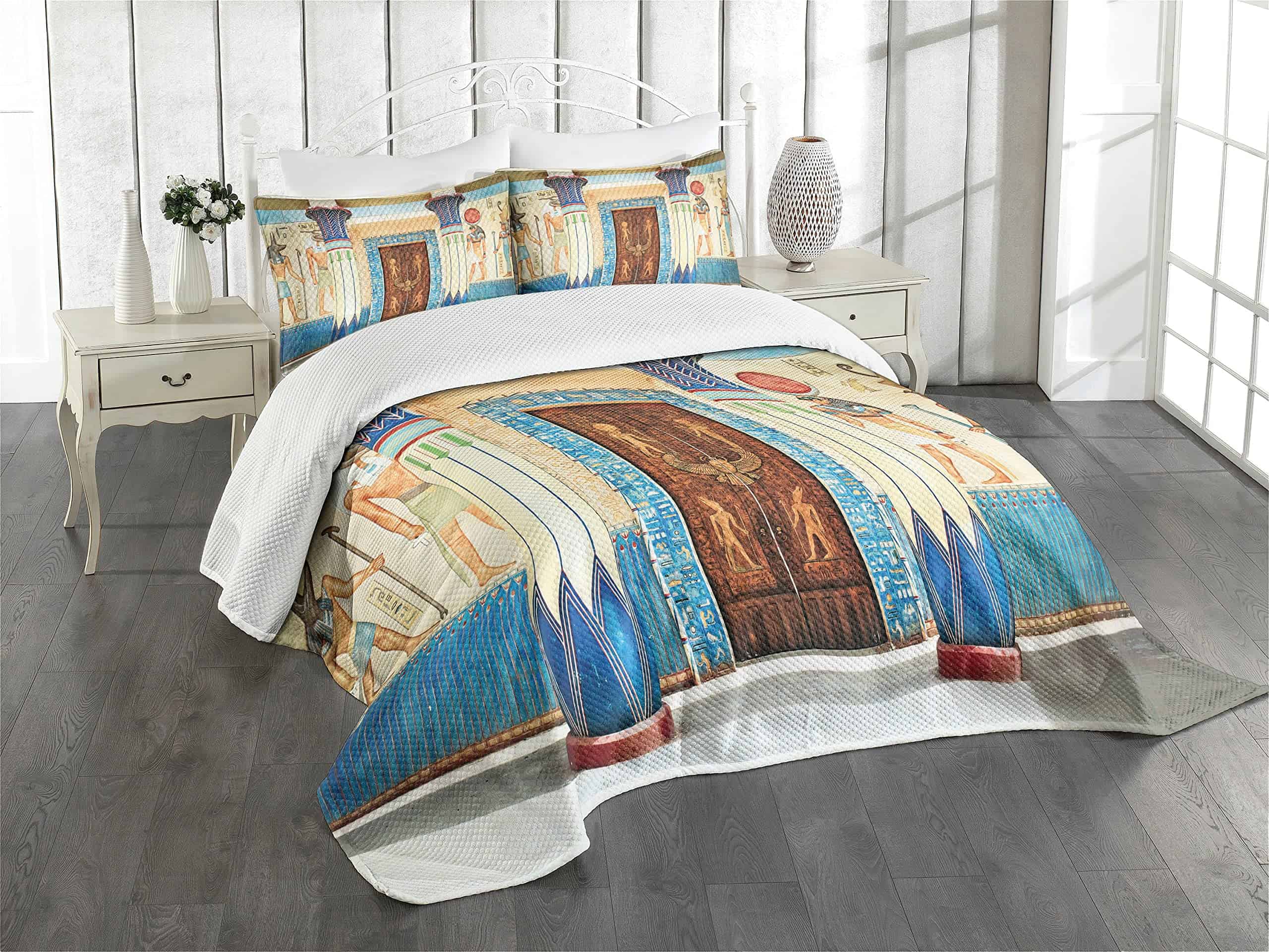 Colcha Decorativa con Estampado Egipcio de Lunarable,