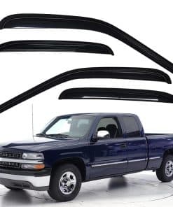 Viseras de Ventanas Pegadas, Humo Oscuro, Juego de 4