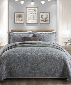 Juego de Colcha de Algodón Travan de 3 Piezas para Cama