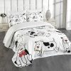 Colcha Lunarable para Amantes de Perros, Perros de Dibujos