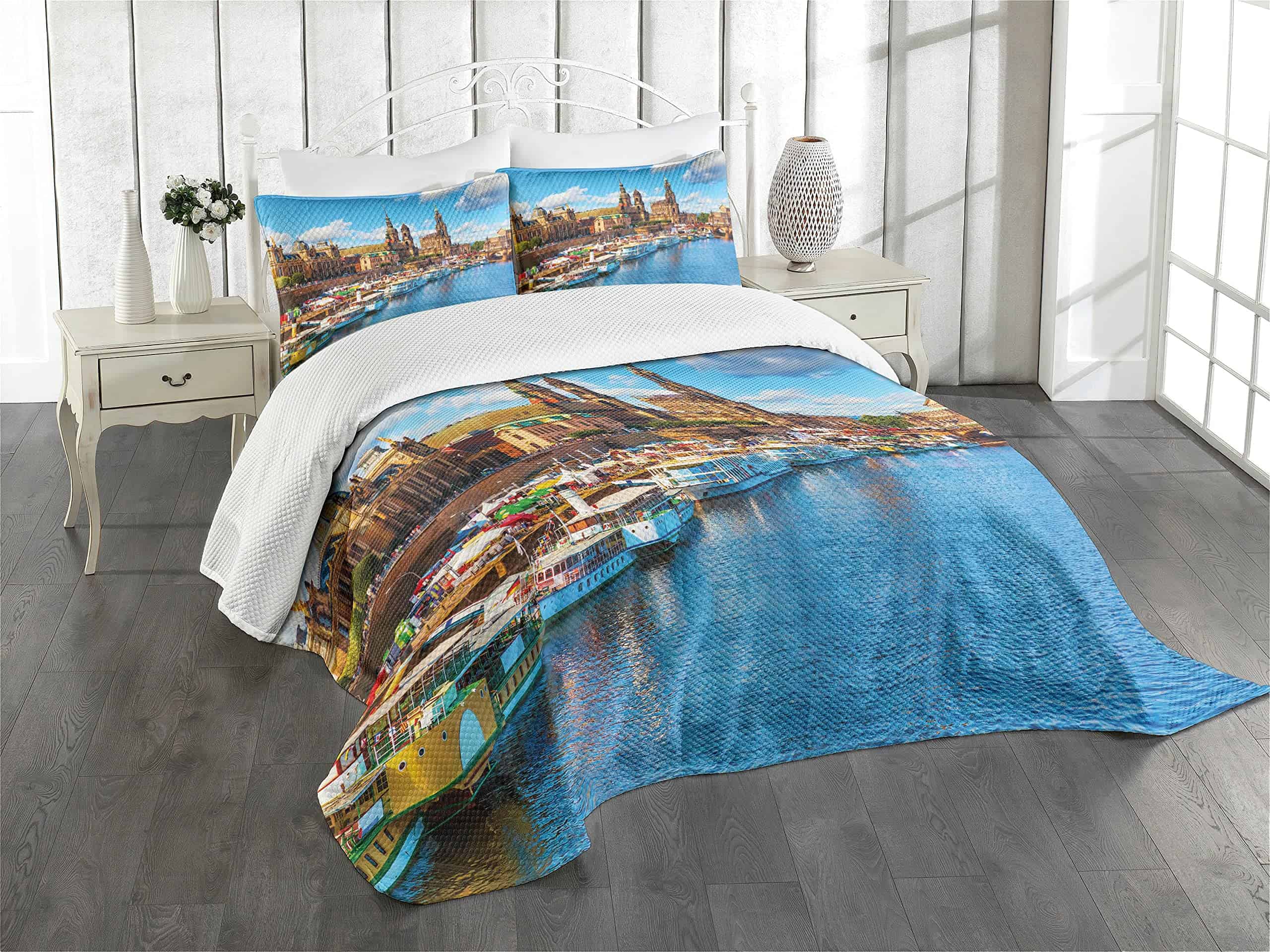 Juego de Colcha Lunarable Scenery, Escena de Verano de la