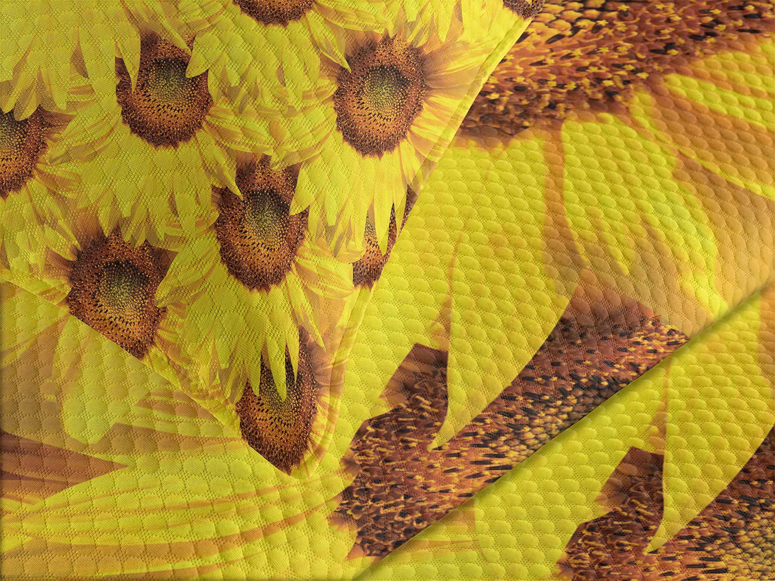 Colcha Lunarable Girasol, Ramo Girasol Floreciente Botánica - Imagen 4