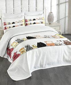 Colcha decorativa Lunarable Animals, Gatos y Perros Collie