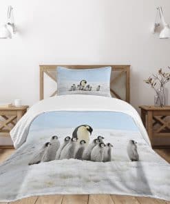 Edredón Lunarable Submarino, Pingüinos Madre e Hijos