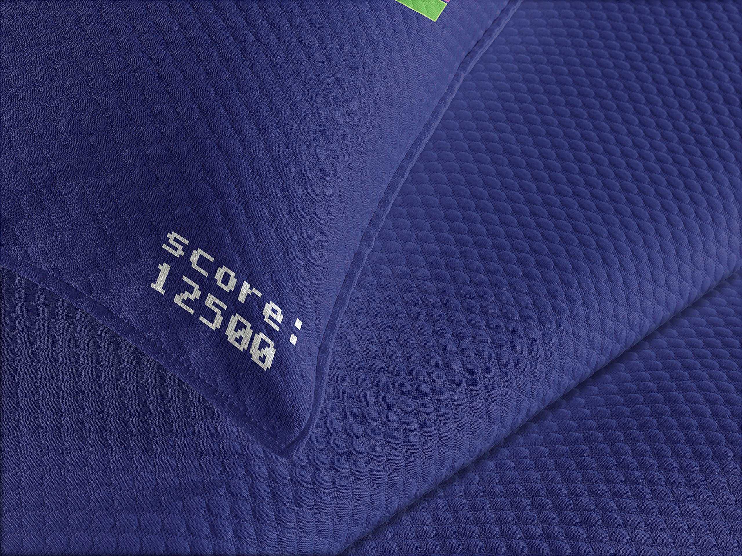 Colcha Lunarable Vintage, Diseño Arcade Juguetón con Formas - Imagen 4