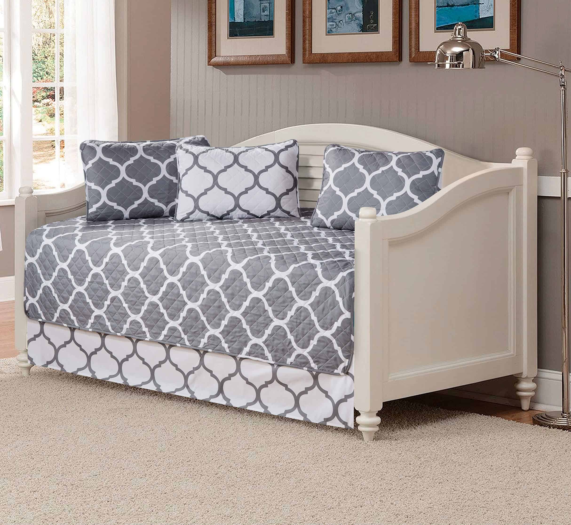 Set de Cubrecama para Cama de Día Linen Plus de 5 Piezas