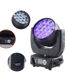 VShow 19x15W RGBW 4IN1 Aura Zoom Wash Moving Head Light con