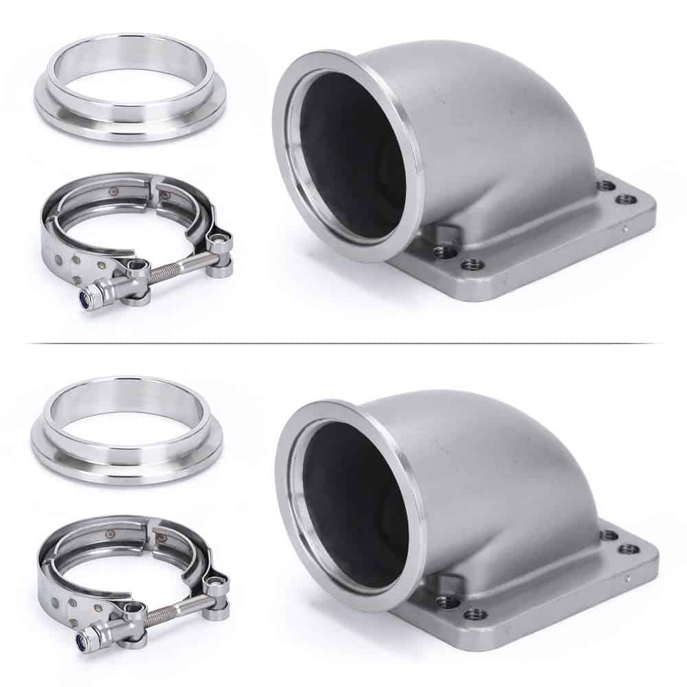 PQY 1 Par de Codo Adaptador de Turbo Fundido de 90 Grados