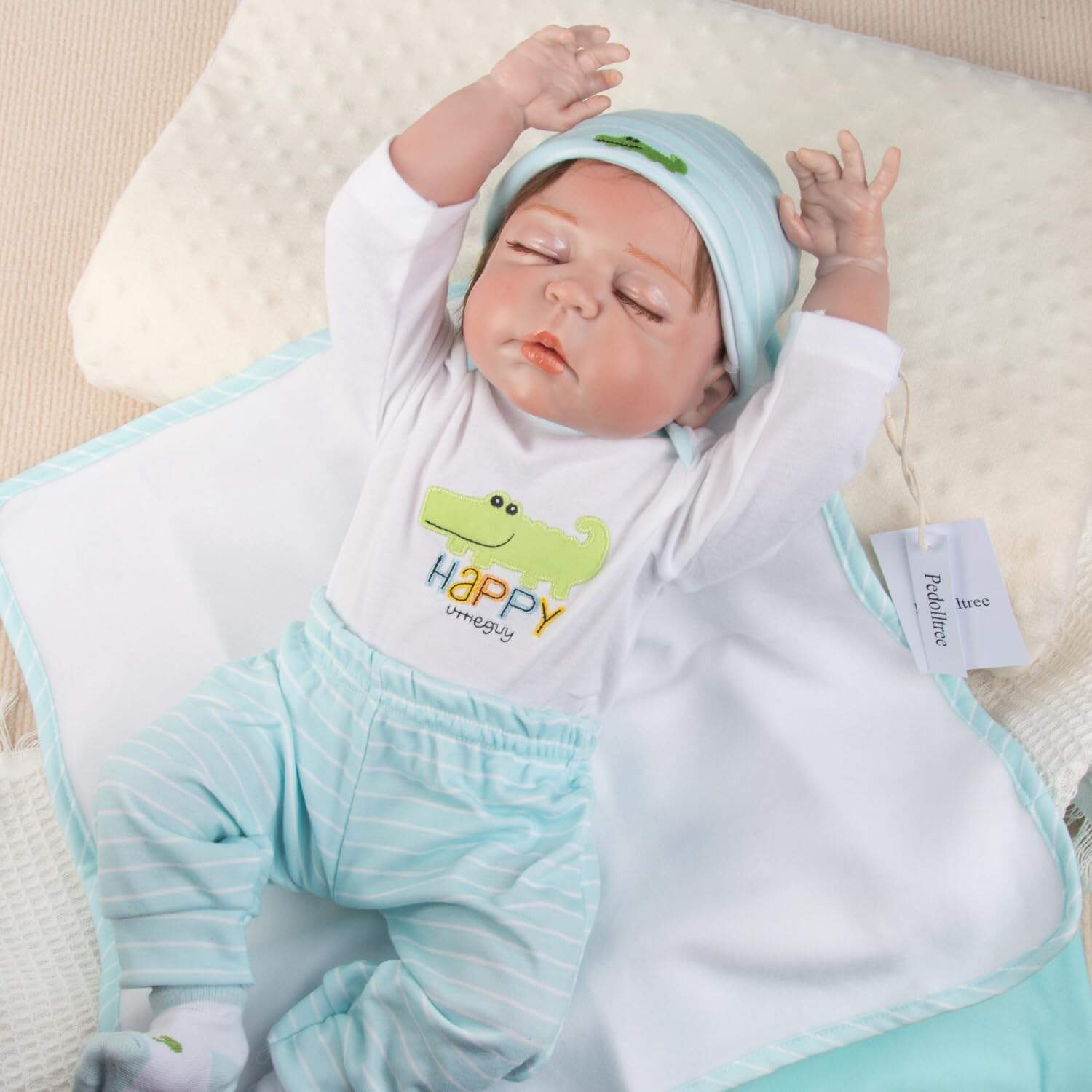 Muñeco Realista de Silicona para Bebé Reborn Niño de Cuerpo - Imagen 7