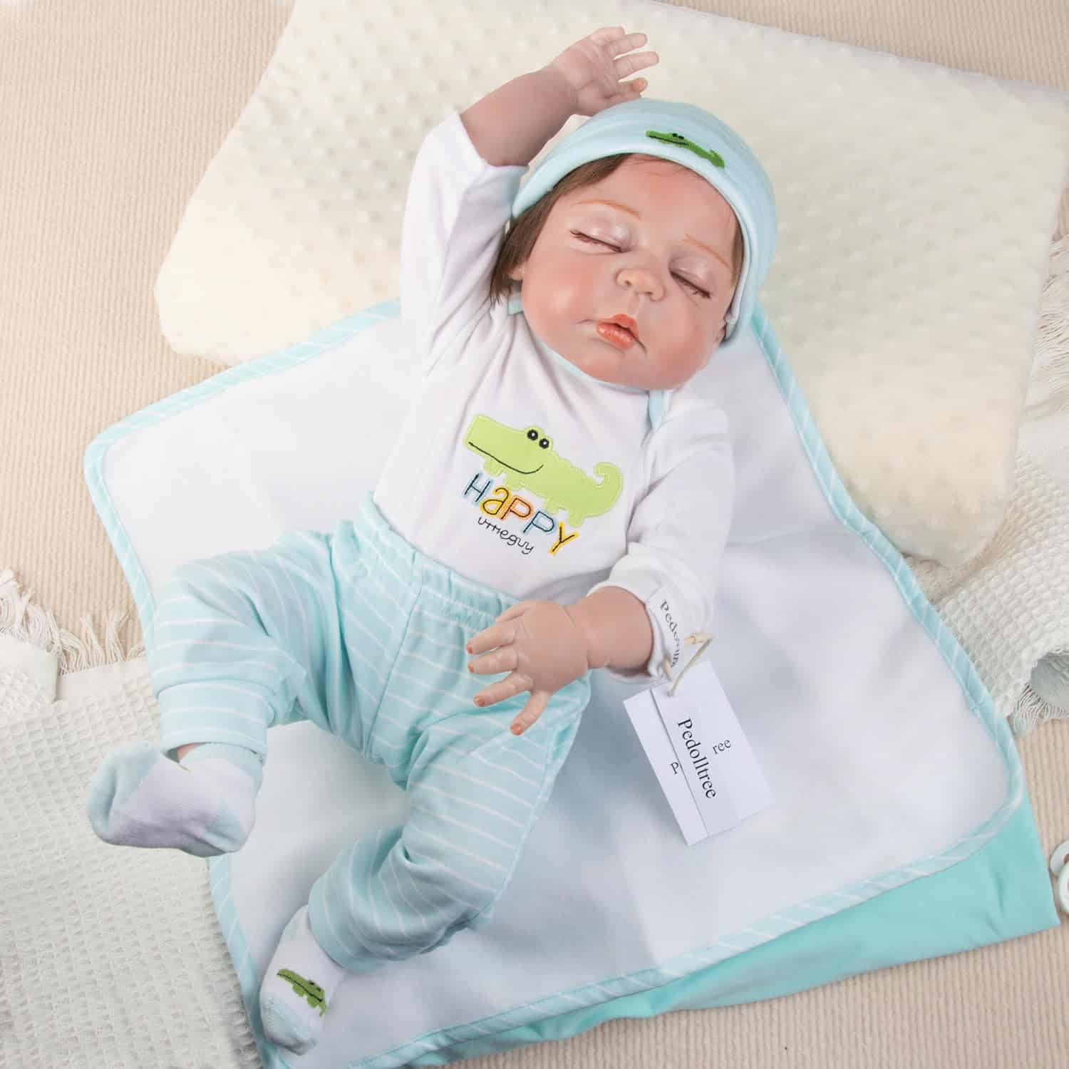 Muñeco Realista de Silicona para Bebé Reborn Niño de Cuerpo - Imagen 8