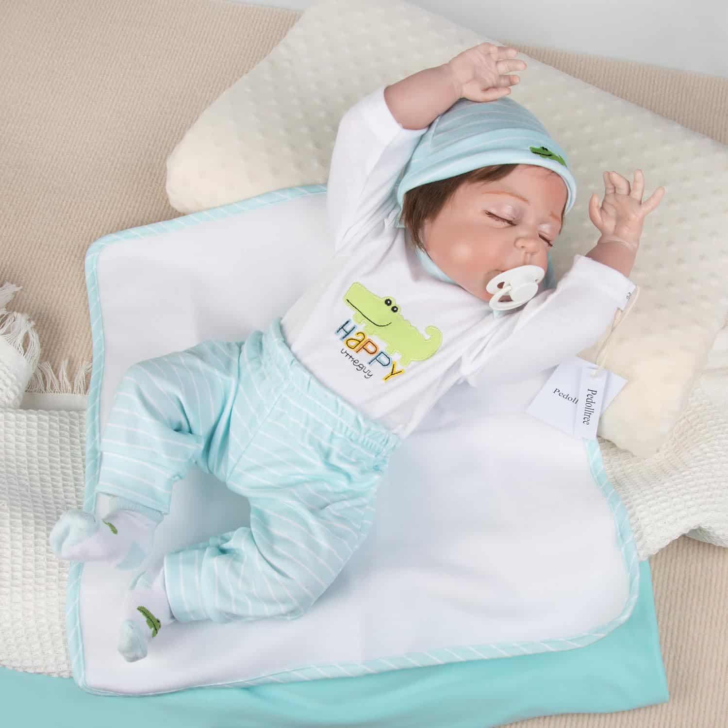 Muñeco Realista de Silicona para Bebé Reborn Niño de Cuerpo - Imagen 6