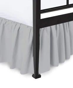 Faldón de Cama con Volantes Esquinas Divididas Ultra Suave