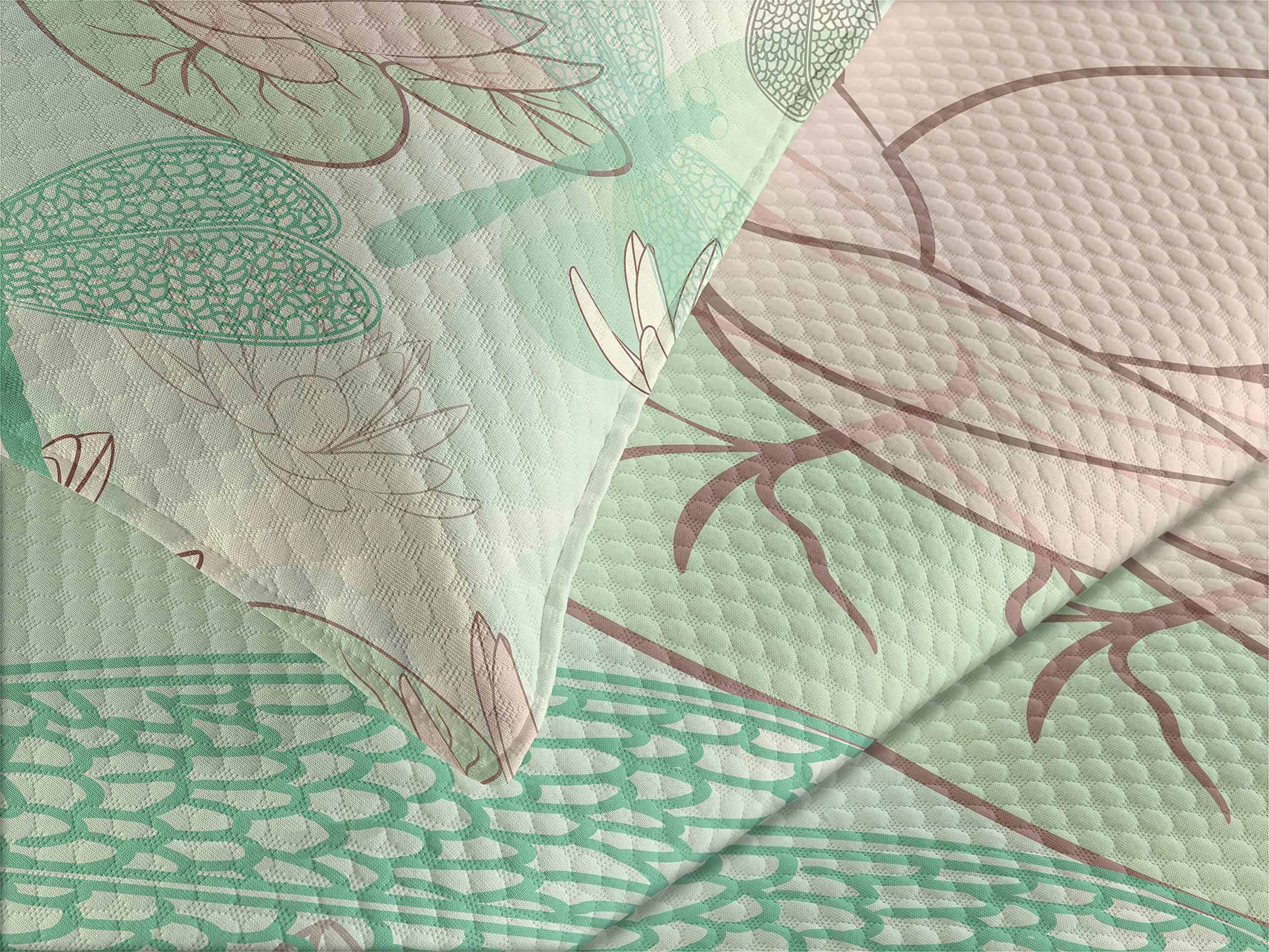 Colcha Lunarable de Libélula, Libélula y Nenúfar Flotante - Imagen 4