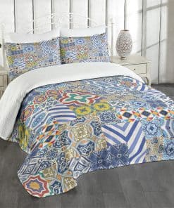 Colcha Lunarable Marroquí, Estilo de Mosaico Clásico