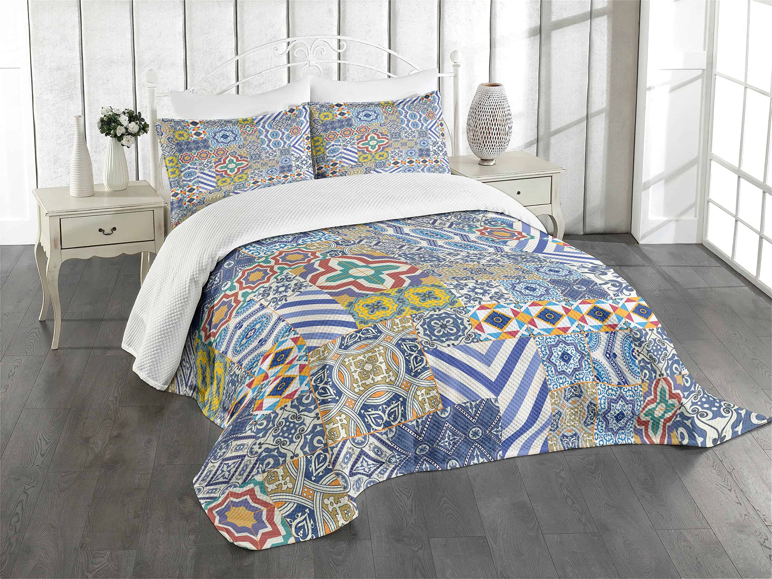 Colcha Lunarable Marroquí, Estilo de Mosaico Clásico