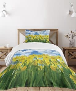 Colcha Lunarable Narcisos, Campo de Flores de Narciso
