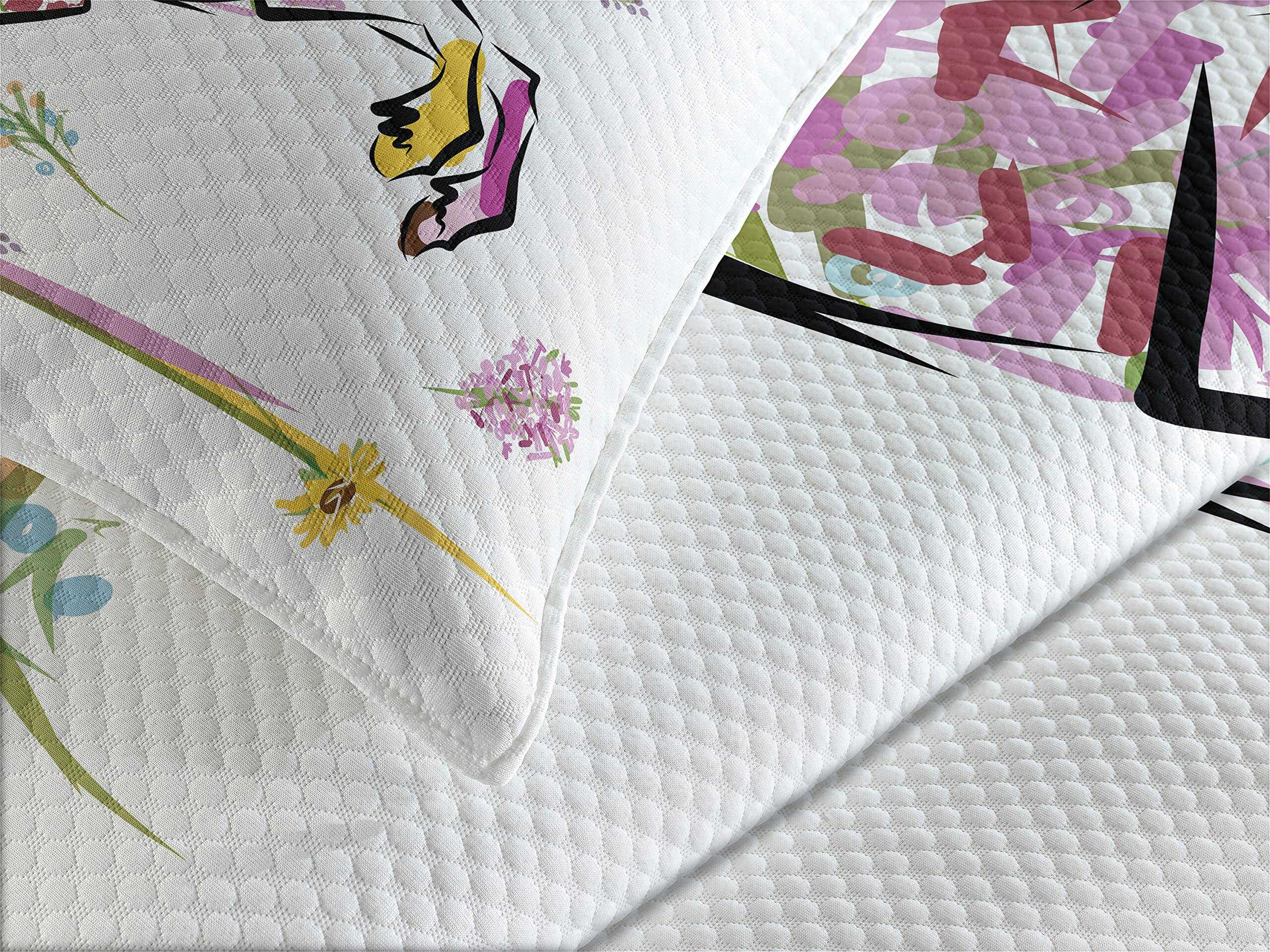 Colcha decorativa Lunarable Sketchy, Pony Horse rodeado de - Imagen 4