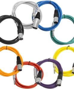 Seismic Audio - SATRXL-M6-Multi - Paquete de 8 Cables