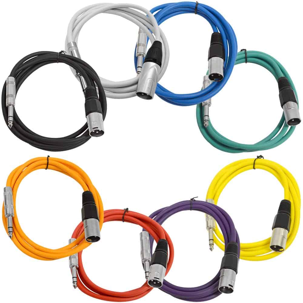 Seismic Audio - SATRXL-M6-Multi - Paquete de 8 Cables