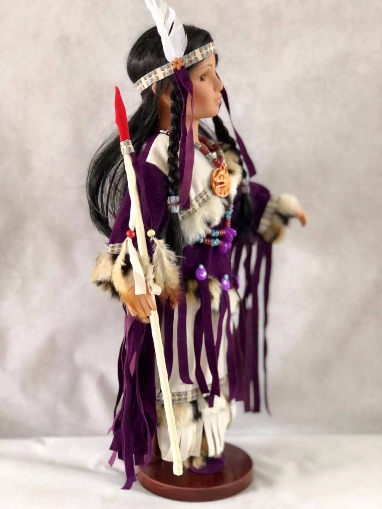 Muñeca India de Porcelana Jmisa de 18" - Imagen 3