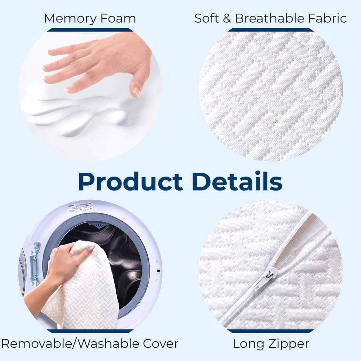 Almohada de rodilla para dormir de lado de 5 STARS UNITED - - Imagen 9