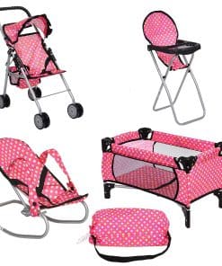 Set de Juego de Muñeca de 4 Piezas Fash N Kolor, incluye -