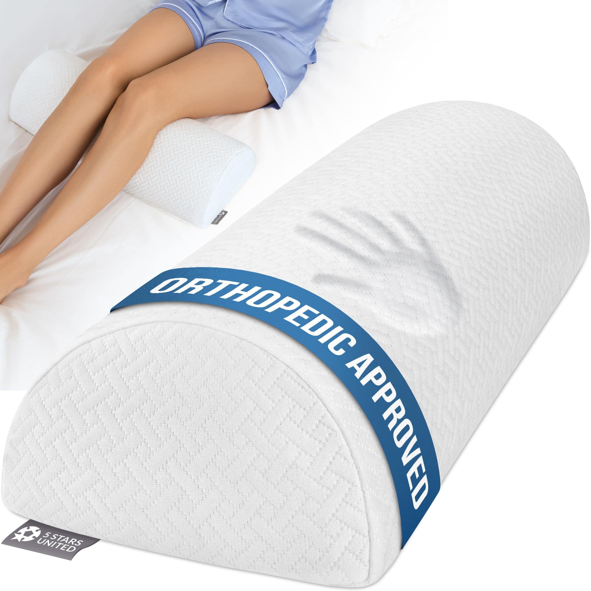 Almohada de rodilla 5 STARS UNITED para dormir -Blanco