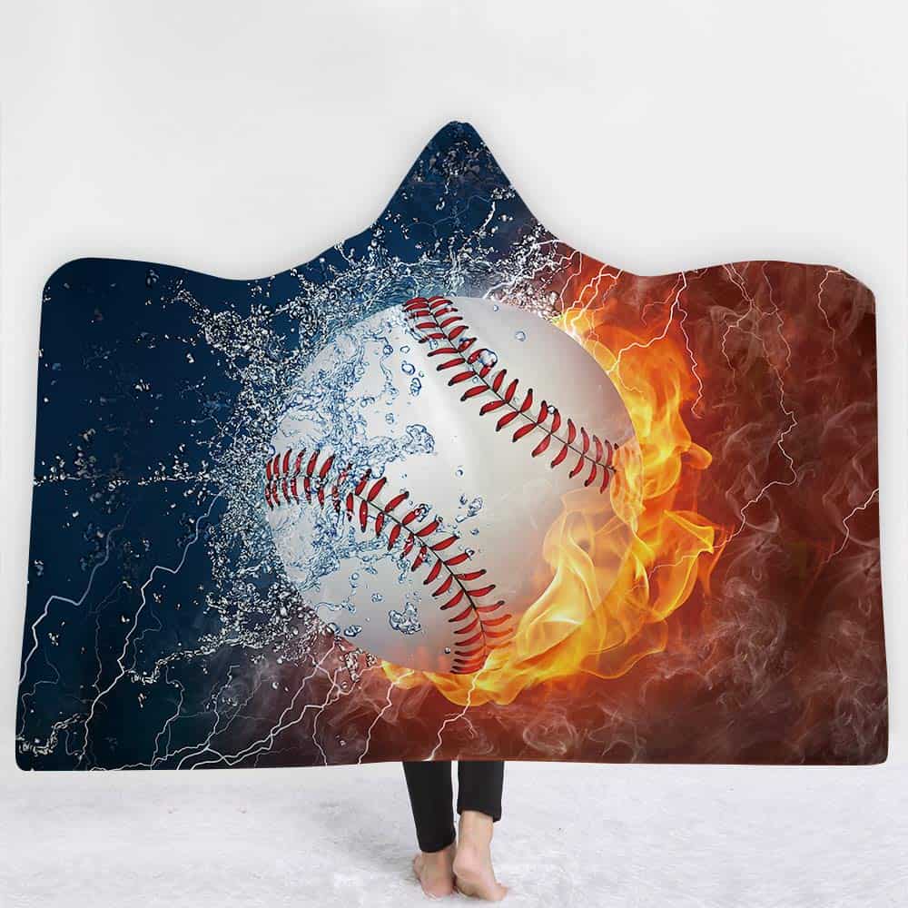 Manta con capucha Irisbell Cape Wraps de béisbol, sóftbol,