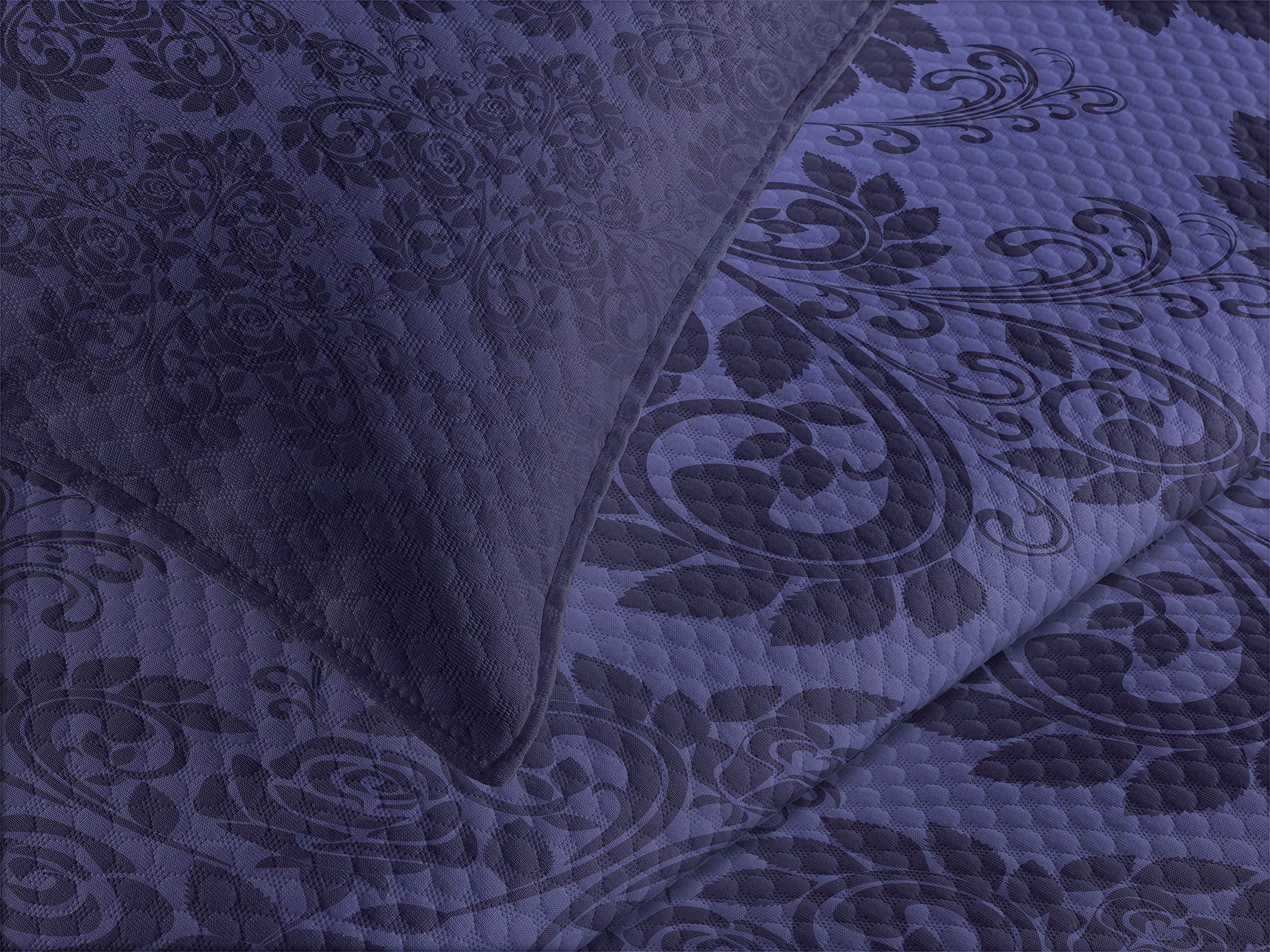 Colcha Lunarable Damask, Diseño Antiguo Floral Real en - Imagen 4