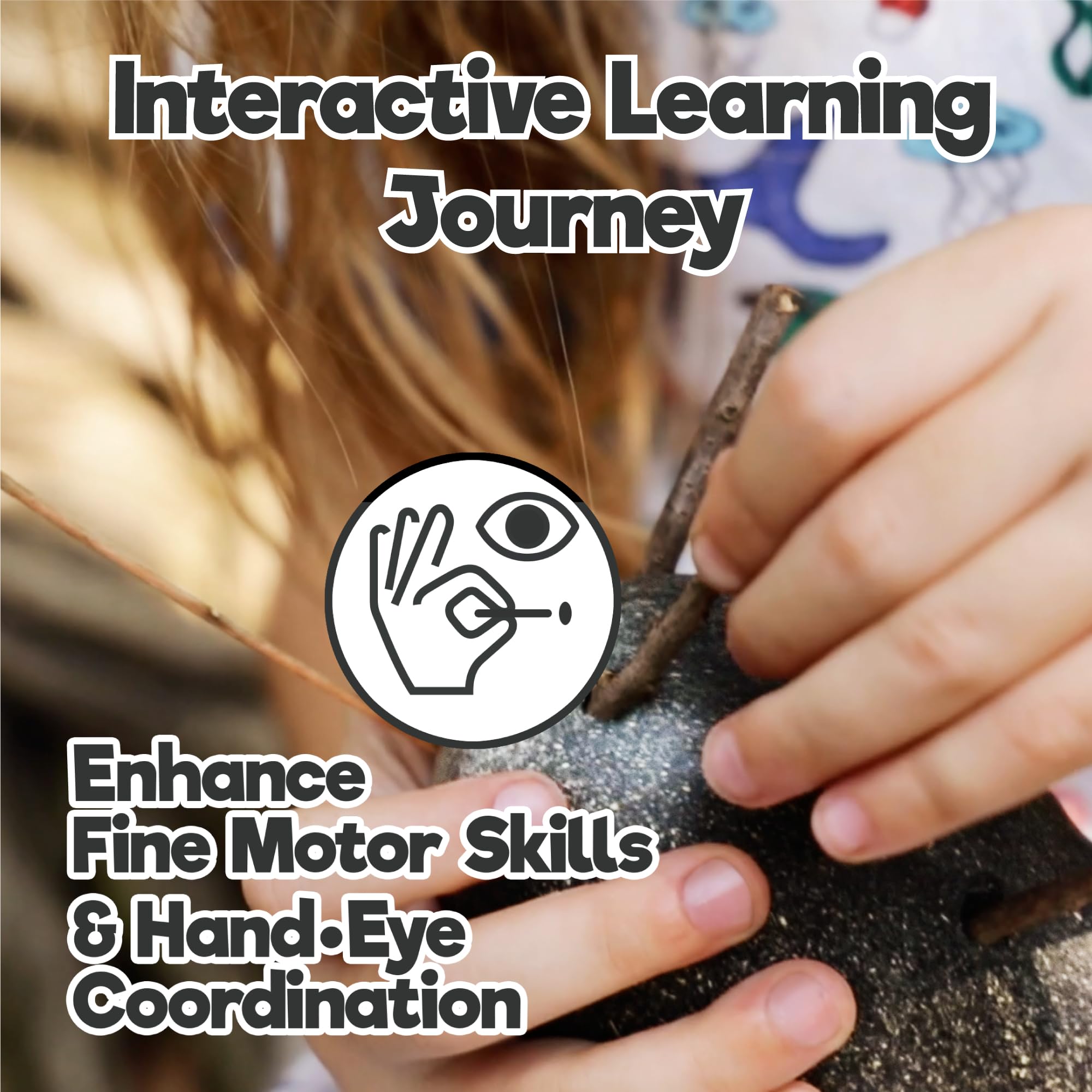 Juguetes de Madera Natural Locomo Family II Figuras de - Imagen 5