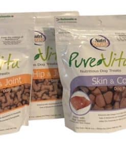 Paquete de 4 bolsas de 6 oz de golosinas para perros Pure