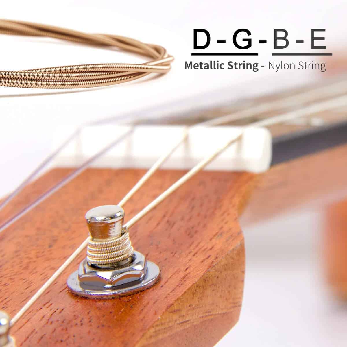 Ukelele Barítono Kmise de 30 pulgadas de Madera de Caoba - Imagen 3